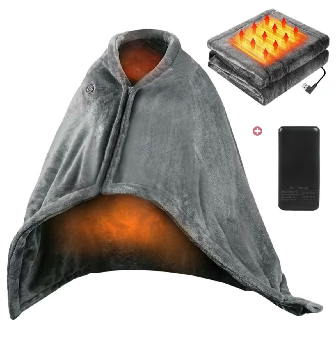 HEATED SHAWL - STAY WARM ANYWHERE